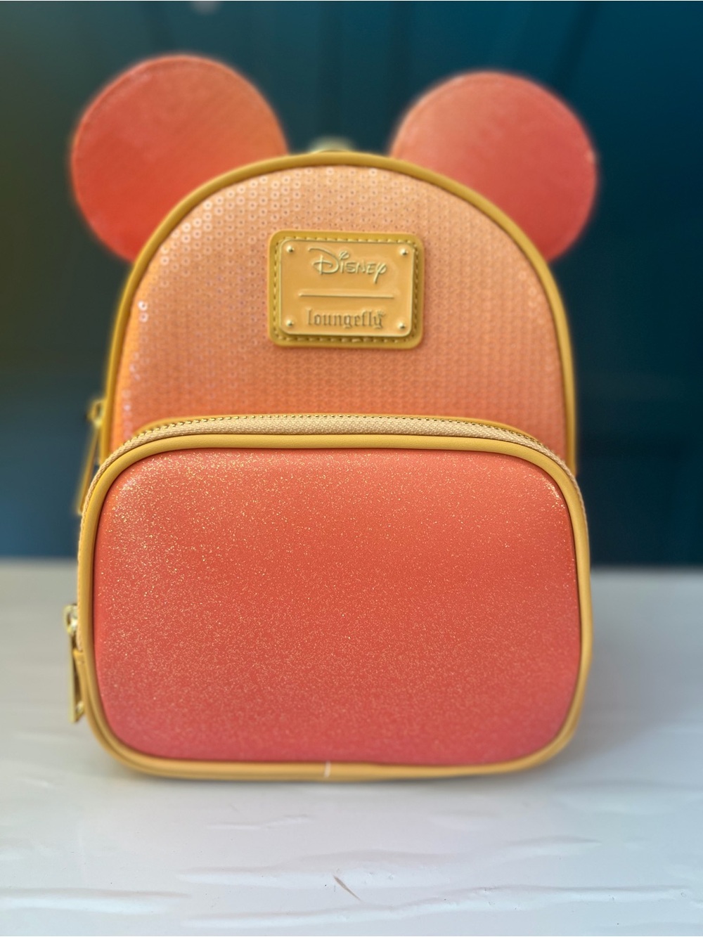 Disney Loungefly Orange Ombré mini backpack